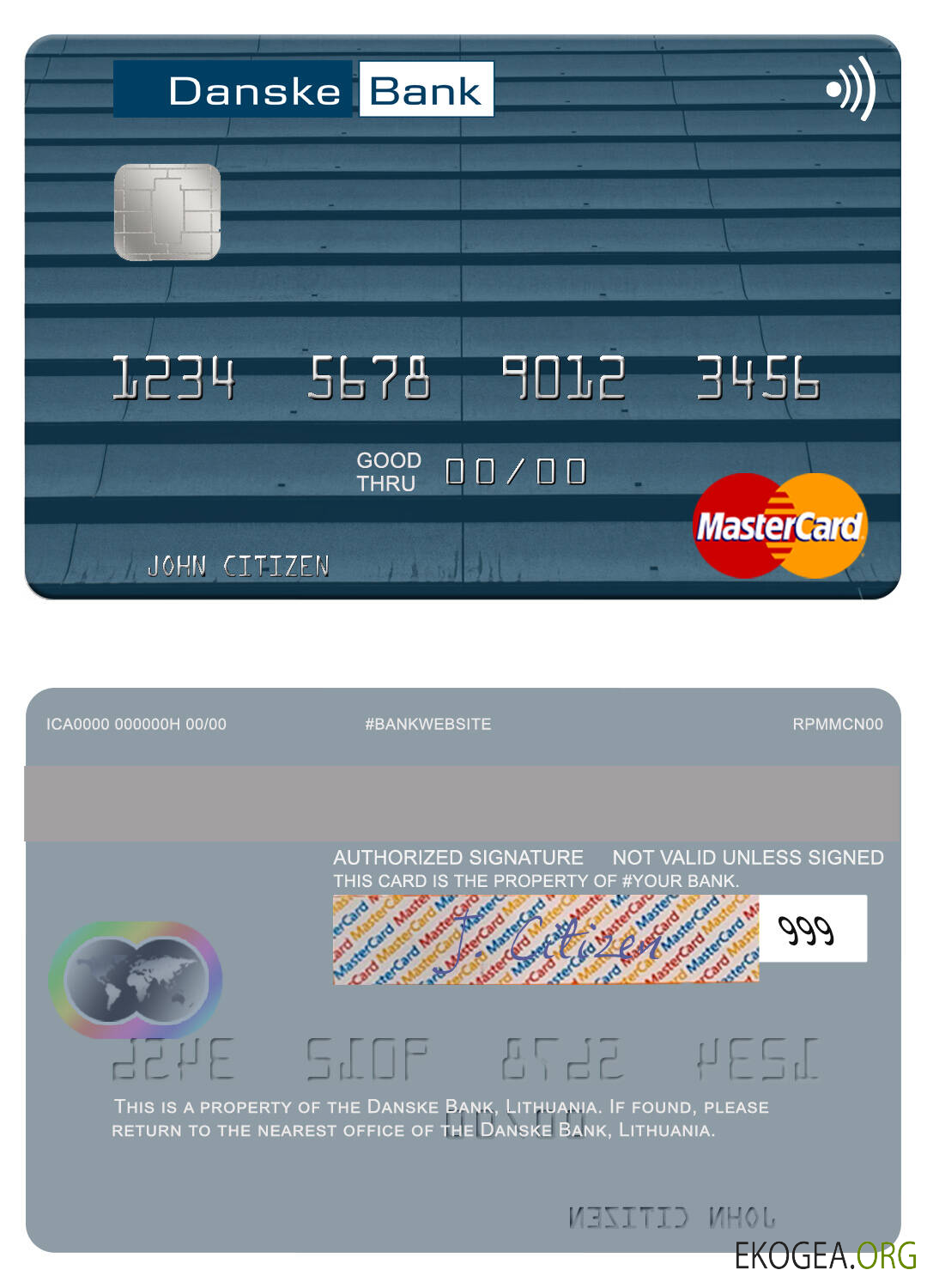 Lituanie Danske Bank mastercard